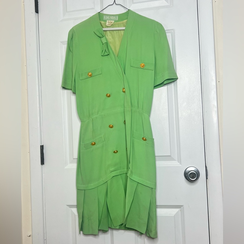 Vintage Green Escada Dress